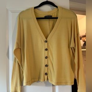 Abercrombie & Fitch Yellow Cardigan